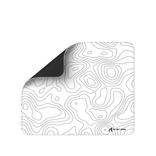 ATTACK SHARK CM02 Gaming Mouse Pad Esports Speed Large Mouse mats for Desk Waterproof Surface Stitched Edges and Anti-Slip Rubber Base Size XL Laminate 44.5 x 39.5 CM White